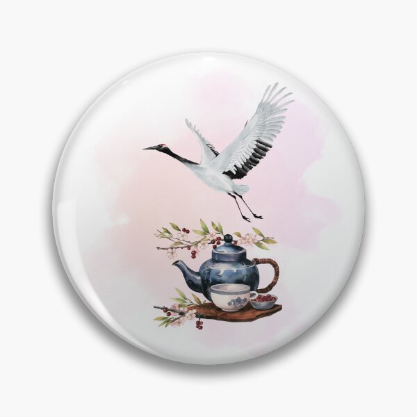 Item preview, Crane Tea Ritual Japanese Aesthetic designed and sold by GentleStudio.