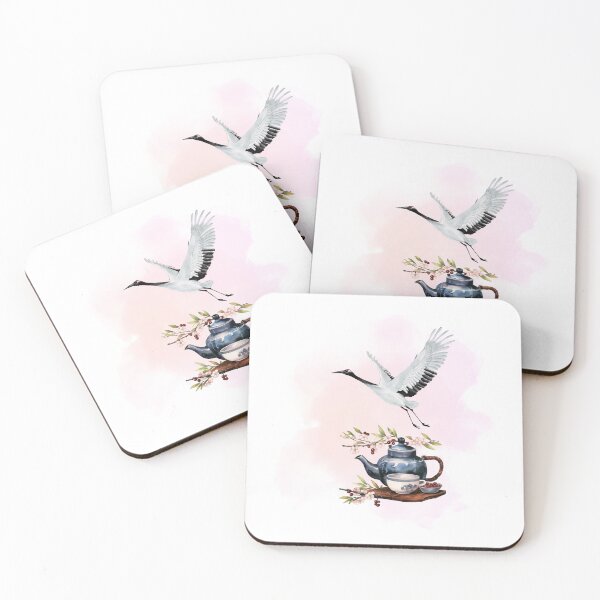 Item preview, Crane Tea Ritual Japanese Aesthetic designed and sold by GentleStudio.