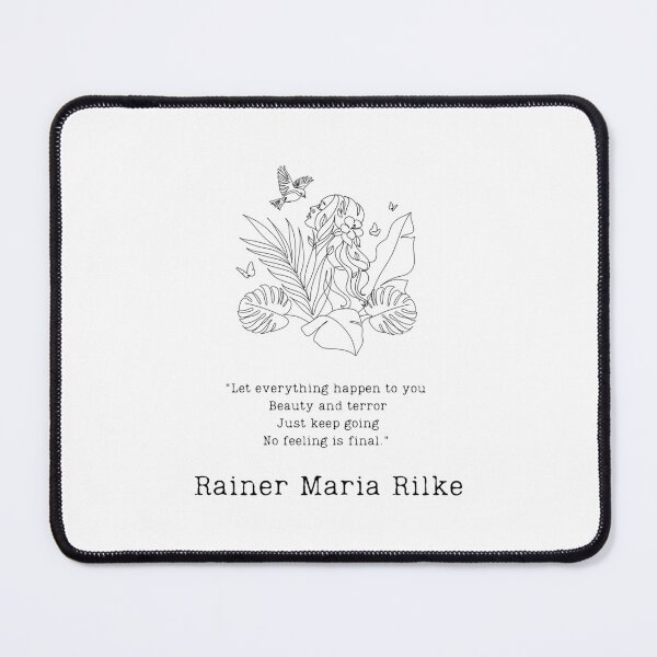 Item preview, No Feeling Is Final Rilke Quote designed and sold by dxfbpjfqj69.