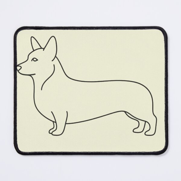 Item preview, Minimalist Corgi Line Art - Pembroke Welsh Corgi Heritage Magnet designed and sold by tineldesign.