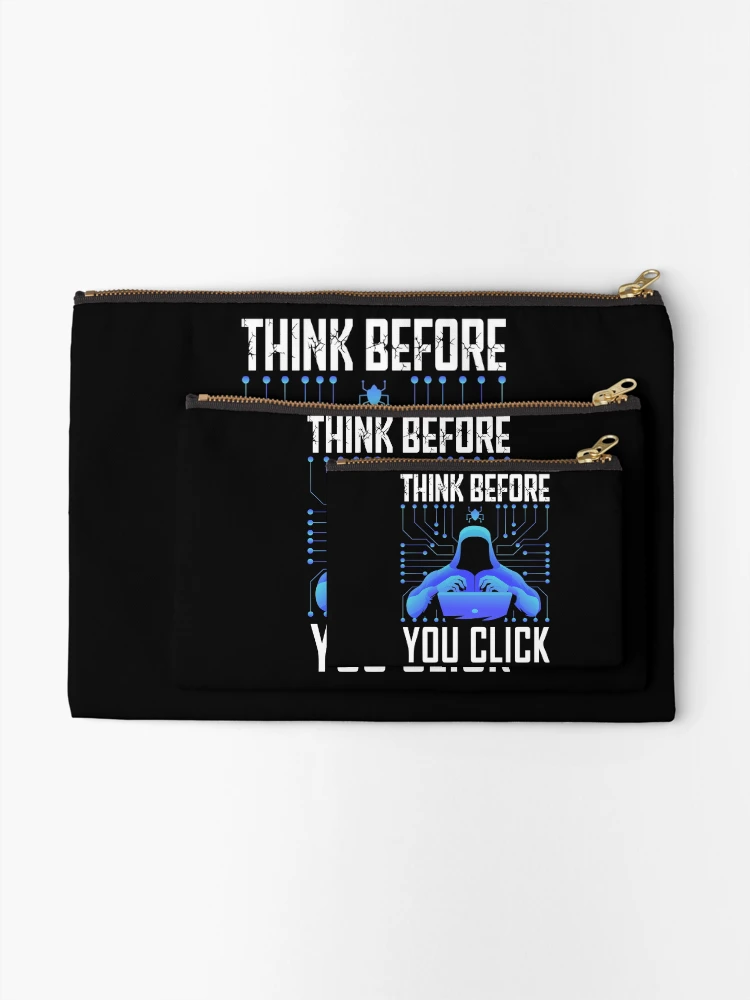 Thumbnail 2 of 4, Zipper Pouch, Hacker Hacking Programmer Linux Cybersecurity Data Coder AI designed and sold by farhanhafeez.