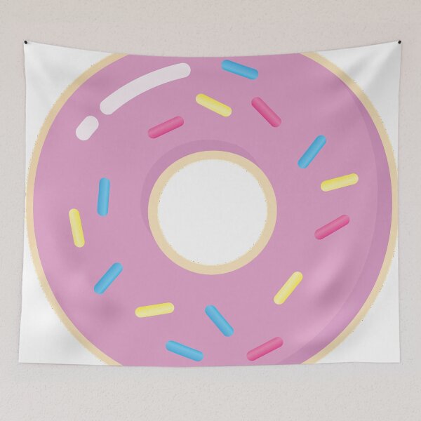 Item preview, Pink Glazed Donut Illustration - Cute Minimal Sweets Art designed and sold by vekotpu.
