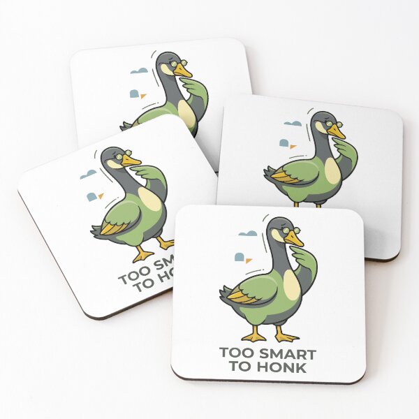 Item preview, Too Smart To Honk - Intelligent Goose with Glasses designed and sold by AliveStyle.