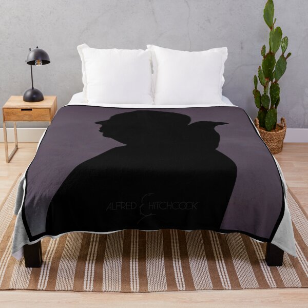 Item preview, Silhouette Alfred Hitchcock designed and sold by Cartoonivacloth.