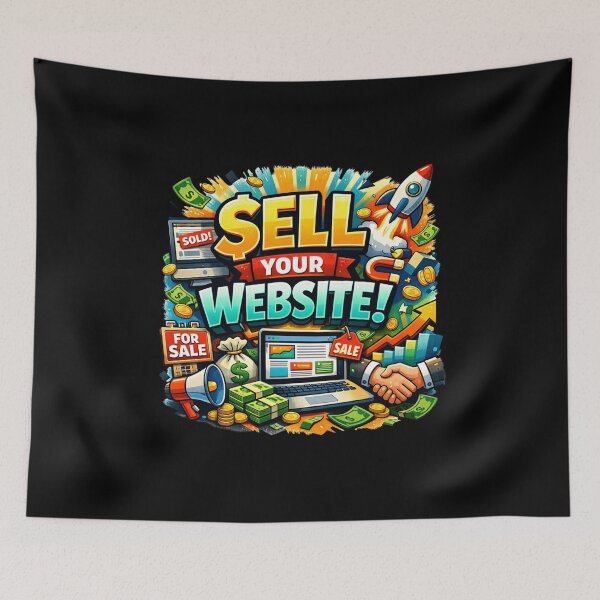 Item preview, Sell Your Website – Digital Marketing Business Growth Design designed and sold by EvelinZ.