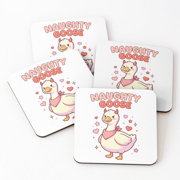 Item preview, Naughty Goose - Cute Devil Goose with Hearts designed and sold by AliveStyle.