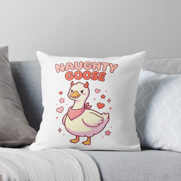 Item preview, Naughty Goose - Cute Devil Goose with Hearts designed and sold by AliveStyle.