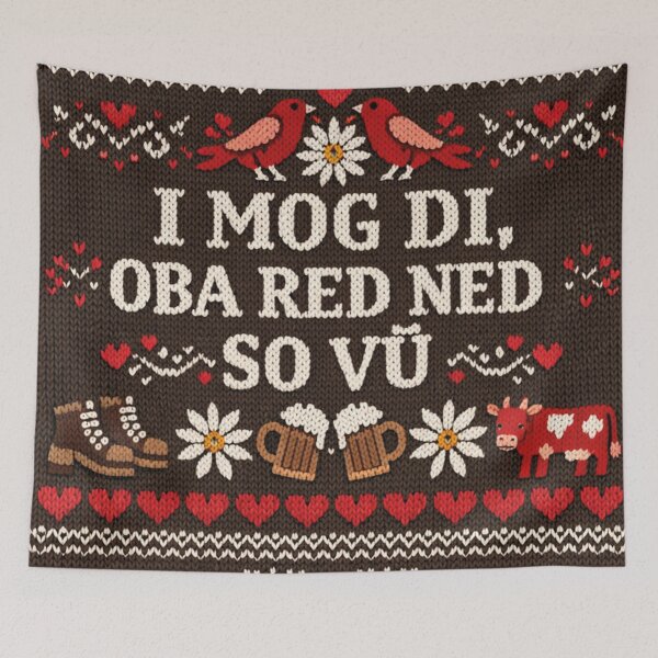 Item preview, I like you dialect saying – Knitting design designed and sold by Mauswohn.