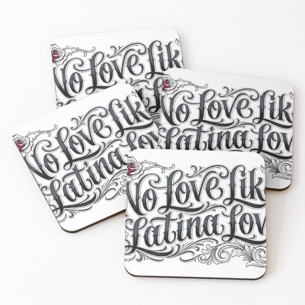 Item preview, No Love Like Latina Love" Chicana Soul Tattoo Script Streetwear T-Shirt designed and sold by VeloraWorks.