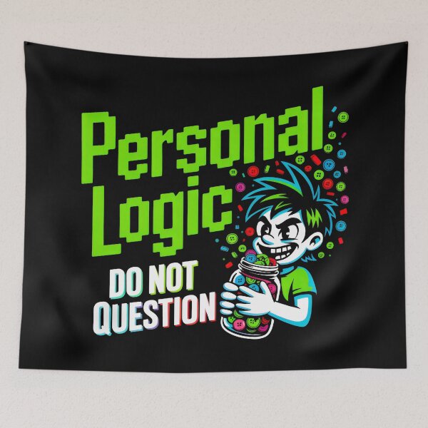 Item preview, Personal Logic Button Jar Illustration designed and sold by SplashTastic.