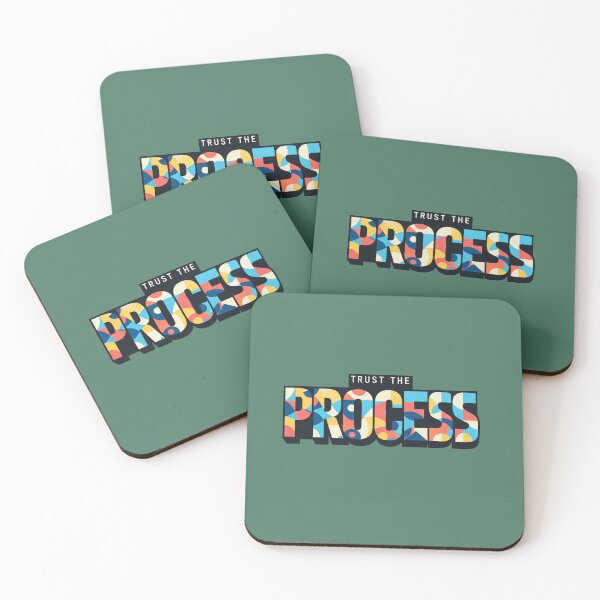 Item preview, Trust the Process – Colorful Motivational Typography Quote designed and sold by MUKUND FASHION DESIGN.