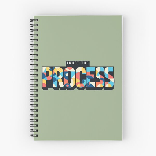 Item preview, Trust the Process – Colorful Motivational Typography Quote designed and sold by MUKUND FASHION DESIGN.