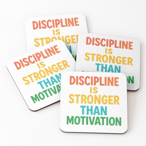 Item preview, DISCIPLINE IS STRONGER THAN MOTIVATION designed and sold by Motivive.