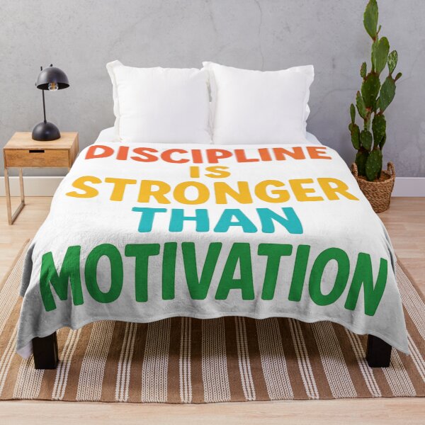 Item preview, DISCIPLINE IS STRONGER THAN MOTIVATION designed and sold by Motivive.