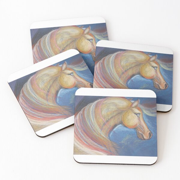 Item preview, Colorful Spirit Horse – Vibrant Pastel Illustration designed and sold by BLUESKYDEZIGN .