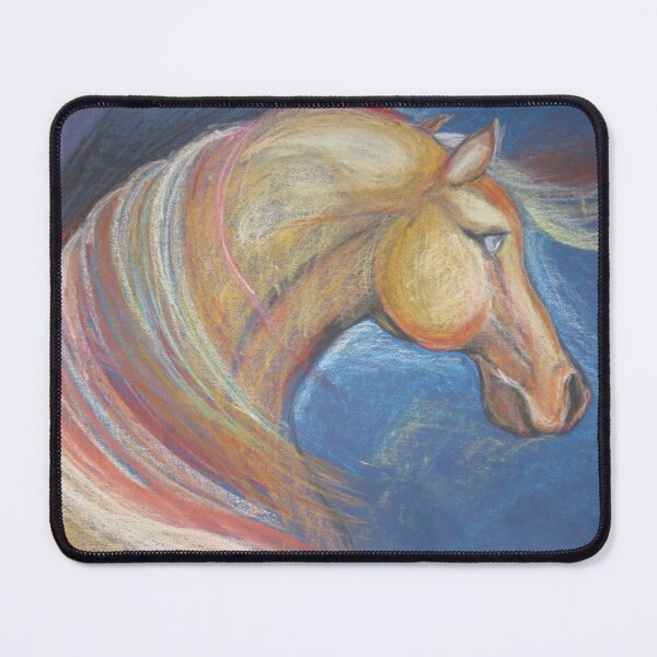 Item preview, Colorful Spirit Horse – Vibrant Pastel Illustration designed and sold by BLUESKYDEZIGN .