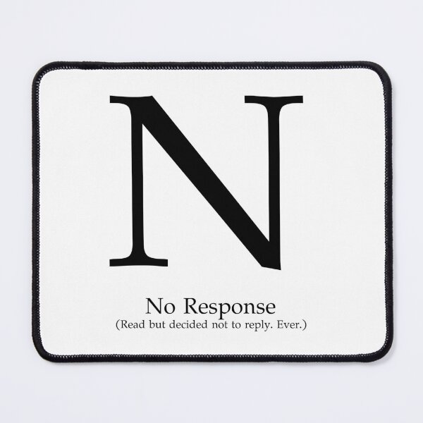 Item preview, Letter N No Response Read Only designed and sold by AVO-SOURCE.