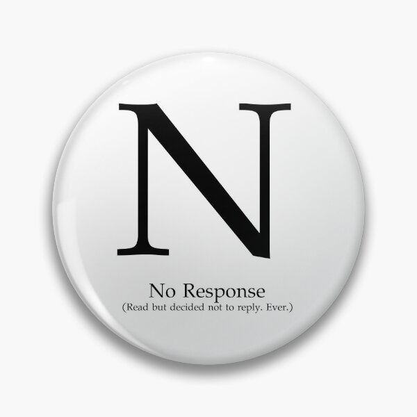 Item preview, Letter N No Response Read Only designed and sold by AVO-SOURCE.