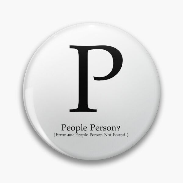 Item preview, Letter P People Person Error 404 designed and sold by AVO-SOURCE.
