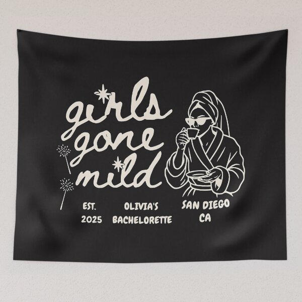 Item preview, Girls Gone Mild Spa Bachelorette Weekend – Cozy Girls Night Aesthetic designed and sold by Rhastasnixon.