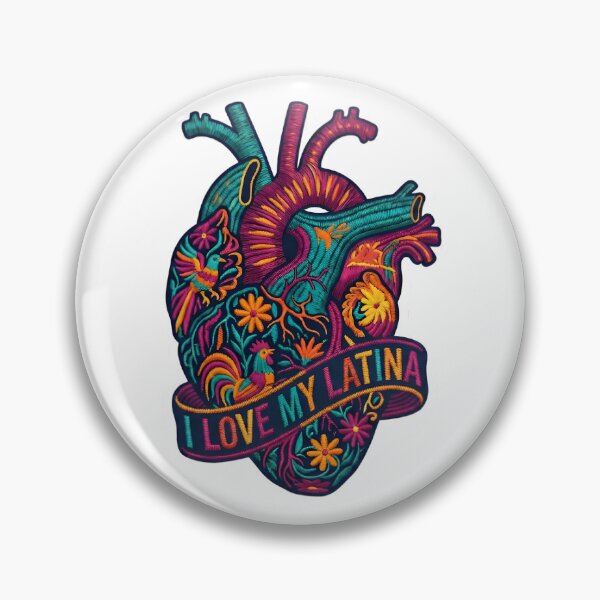 Item preview, Amor Eterno: I Love My Latina Tenango Heart designed and sold by VeloraWorks.