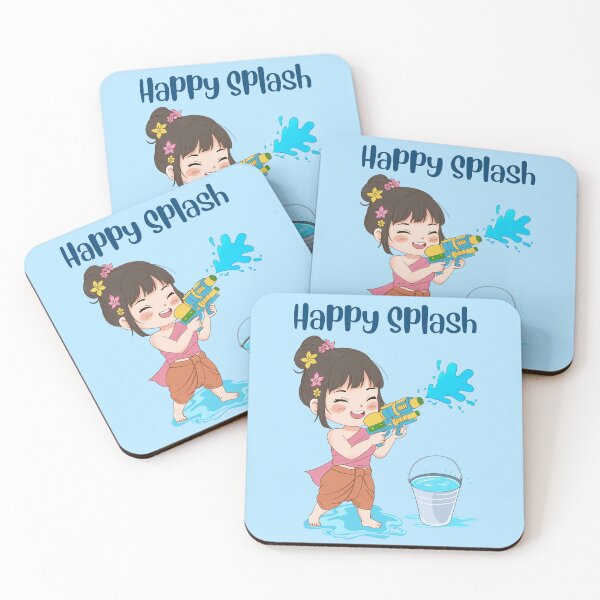 Item preview, Happy Songkran Girl – Thai Water Festival Splash designed and sold by CHANCHANAI.