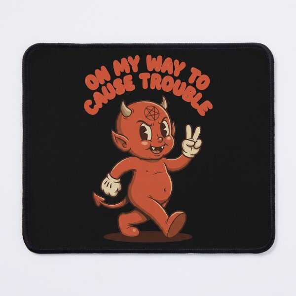 Item preview, Retro Devil On My Way To Cause Trouble designed and sold by AdyKurniawan.
