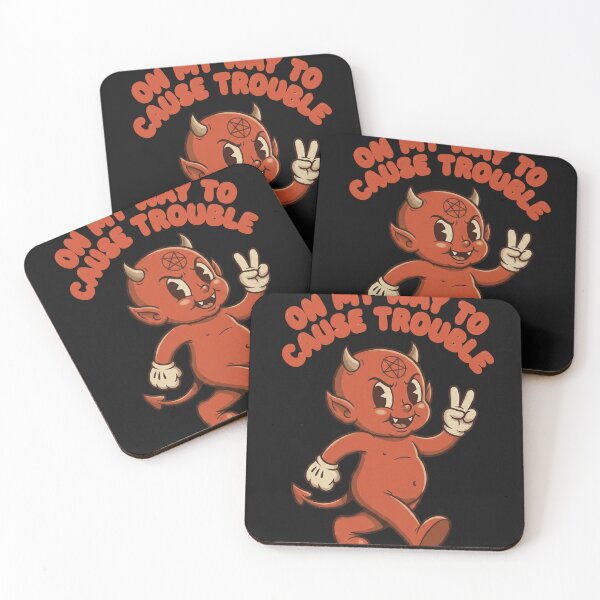 Item preview, Retro Devil On My Way To Cause Trouble designed and sold by AdyKurniawan.