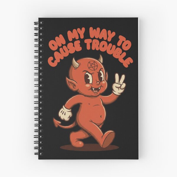Item preview, Retro Devil On My Way To Cause Trouble designed and sold by AdyKurniawan.