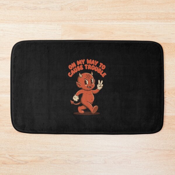 Item preview, Retro Devil On My Way To Cause Trouble designed and sold by AdyKurniawan.