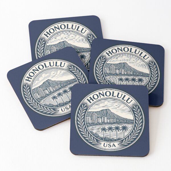 Item preview, Honolulu USA Travel  designed and sold by Thistle-TShop.