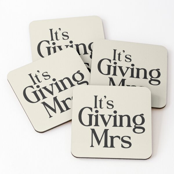 Item preview, It’s Giving Mrs – Minimal Bride Era Typography Design designed and sold by Rhastasnixon.