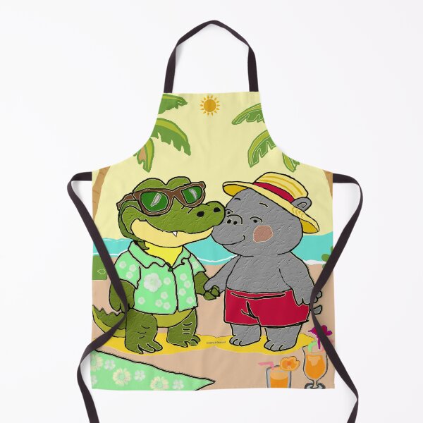 Item preview, A Crocodile and Hippo Friendship designed and sold by kristalcurt.