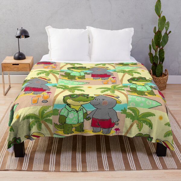 Item preview, A Crocodile and Hippo Friendship designed and sold by kristalcurt.