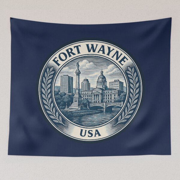 Item preview, Fort Wayne USA Travel  designed and sold by Thistle-TShop.