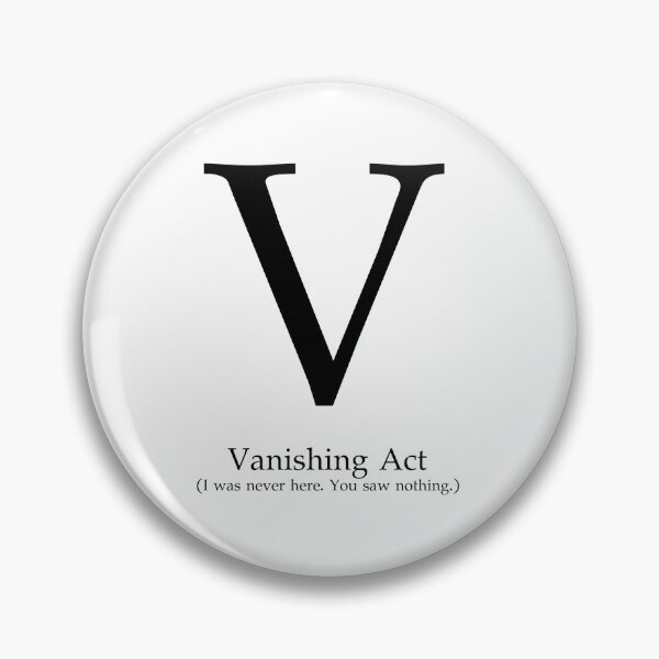 Item preview, Letter V Vanishing Act Ninja Mode designed and sold by AVO-SOURCE.