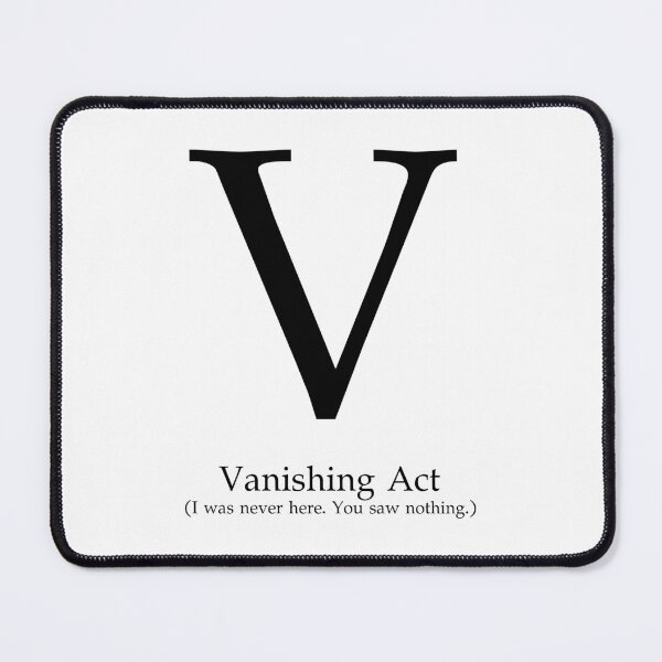 Item preview, Letter V Vanishing Act Ninja Mode designed and sold by AVO-SOURCE.