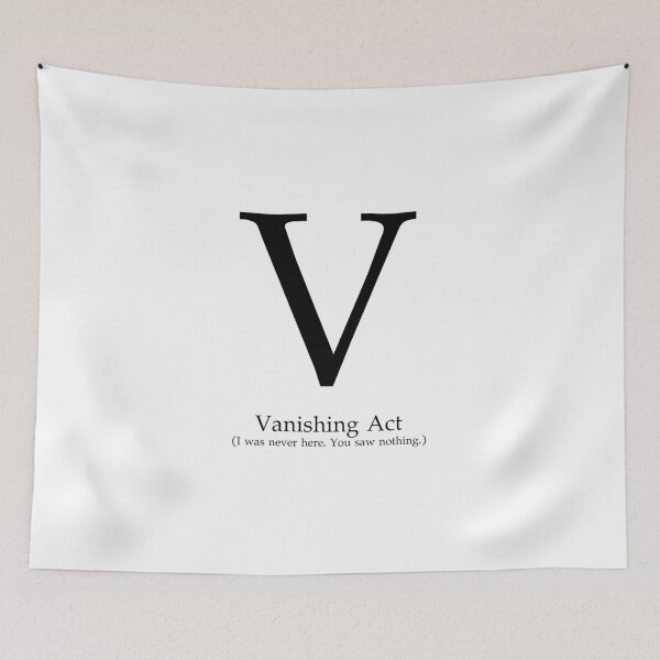 Item preview, Letter V Vanishing Act Ninja Mode designed and sold by AVO-SOURCE.