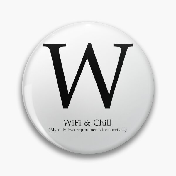 Artikelvorschau, Buchstabe W WLAN und Chill-Überleben entworfen und verkauft von AVO-SOURCE.
