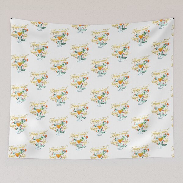 Item preview, Happy Mind, Happy Life designed and sold by RobertMartinArt.