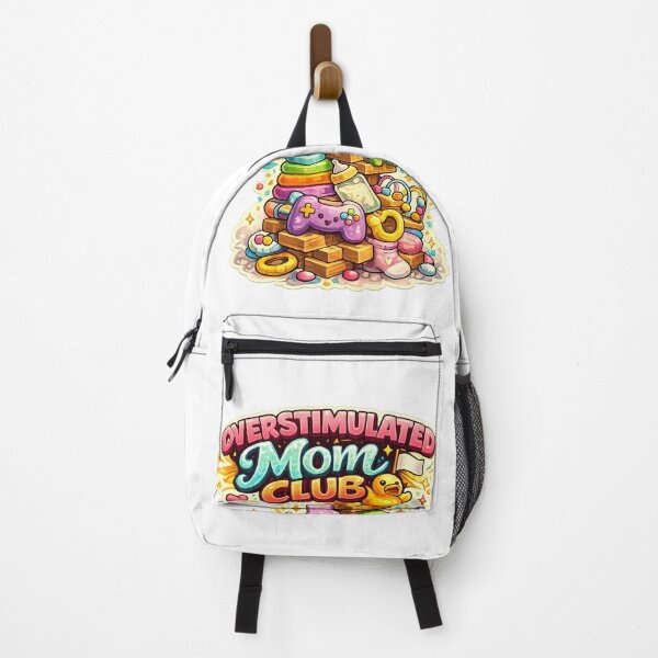 Item preview, Overstimulated Mom Club – Funny Mom Life Baby Toys Illustration designed and sold by StrayaDesign.