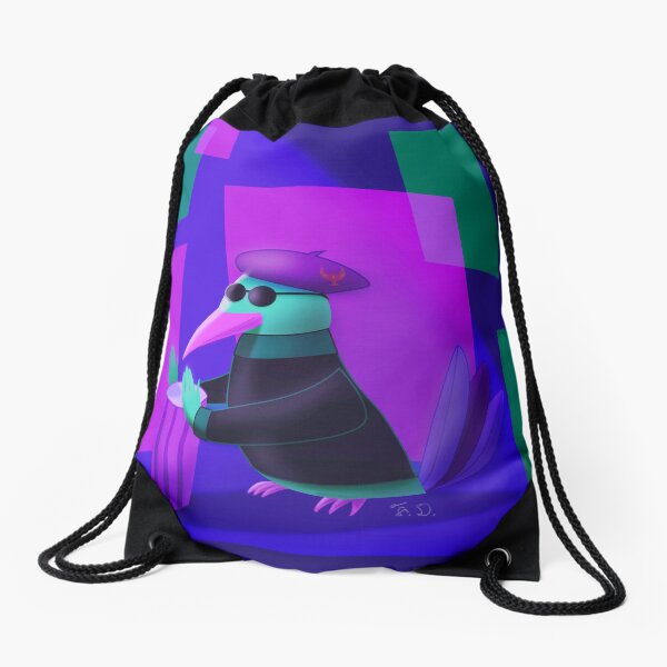 Feather Bongo Beats Drawstring Bag