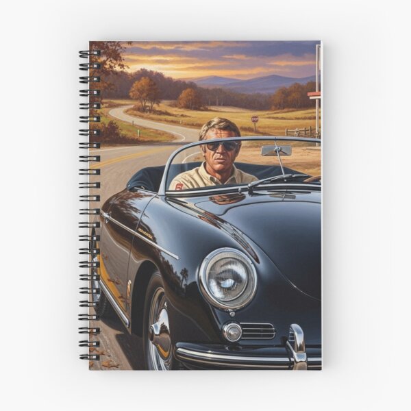 Item preview, Steve McQueen - Autumn Road: Classic Roadster Cinematic Art designed and sold by Art's Diner.