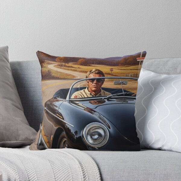 Item preview, Steve McQueen - Autumn Road: Classic Roadster Cinematic Art designed and sold by Art's Diner.