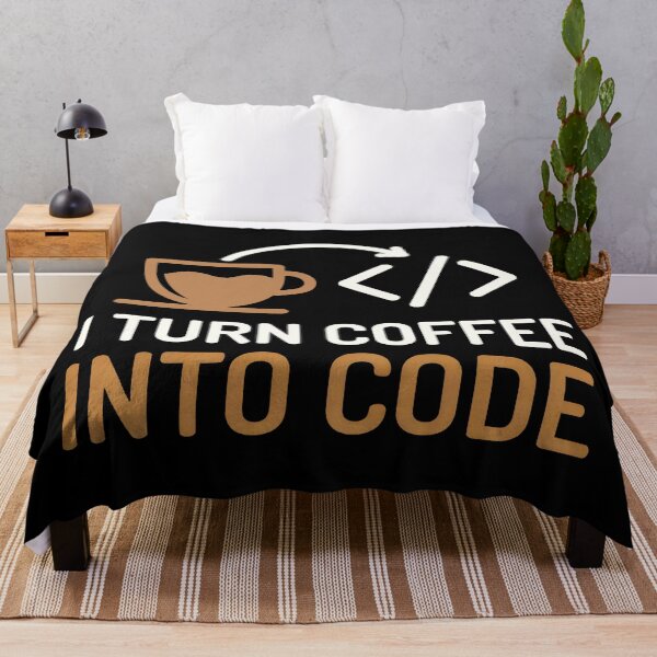 Item preview, I Turn Coffee Into Code Developer designed and sold by SplashTastic.