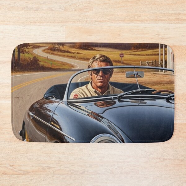 Item preview, Steve McQueen - Autumn Road: Classic Roadster Cinematic Art designed and sold by Art's Diner.