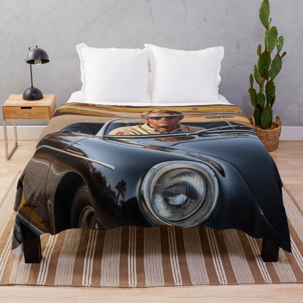 Item preview, Steve McQueen - Autumn Road: Classic Roadster Cinematic Art designed and sold by Art's Diner.