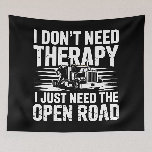 Item preview, I Just Need the Open Road Trucker designed and sold by SplashTastic.
