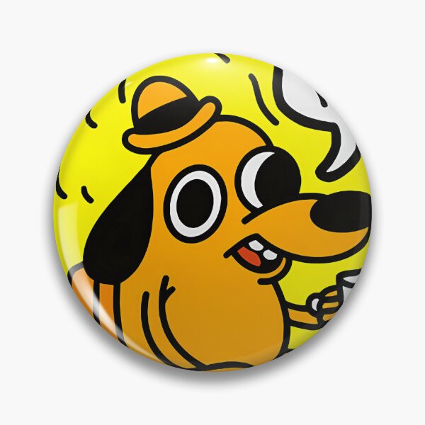 Item preview, This Is Fine - Funny Meme designed and sold by BenoitSamson.