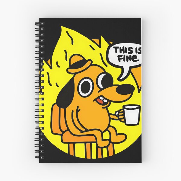 Item preview, This Is Fine - Funny Meme designed and sold by BenoitSamson.